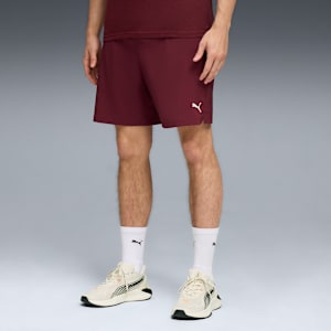 Train All Day ESSENTIALS Men's 7" Woven Shorts, Ruby Shimmer, extralarge